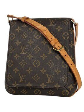 Louis Vuitton Musette Salsa Short Shoulder Bag Monogram Brown